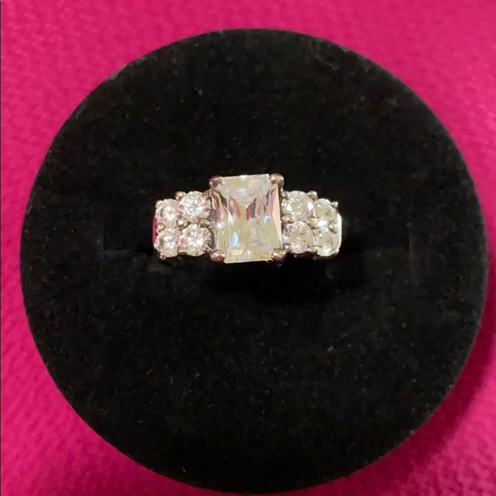 Diamonique Silver Ring